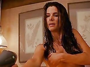 Super Hot Sandra Bullock Grabbing Her Juicy Jugs