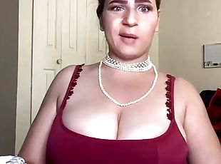 Busty arab girl belly dancing and swinging her big boobs