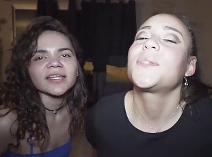 Big ass Latina taking bbc in threesome POV deepthroat - amateur