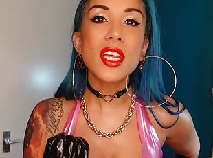 Goddess Penelope Latex glove edging