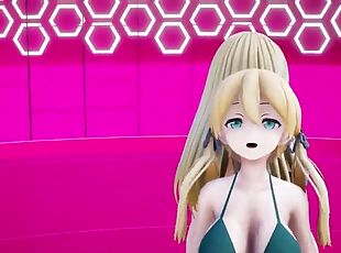 Mmd two sexy bikini girls dancing for you