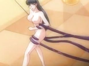 Hentai girls caught and drilled by tentacles monster