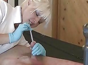 Dominating Nurse Torturing A Helpless Tied Up Guy In Femdom