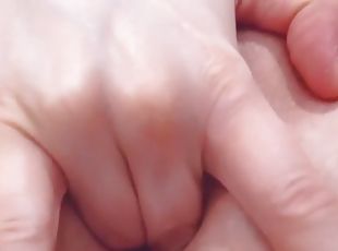 Closeup finger fucking my pussy
