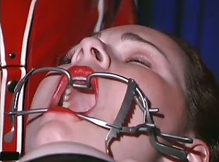 Latex Nurses Tie Down Girl For Punishing