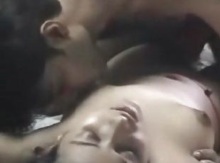 Kissing and fondling cute young Indian girl