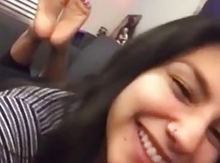 Latina teen feet joi