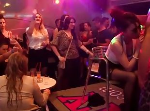 Partying with drunken sluts that suck male stripper dick