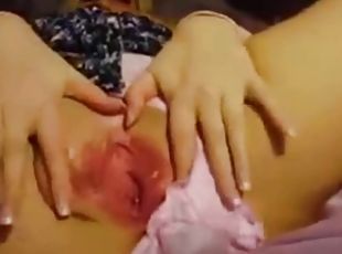 mastubasi, vagina-pussy, mainan, permainan-jari, celana-dalam-wanita, webcam, seorang-diri, lubang-anus