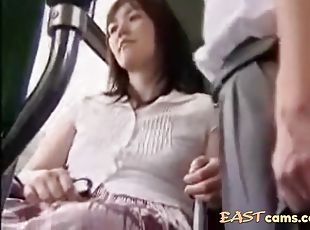 japansk, handjob, buss