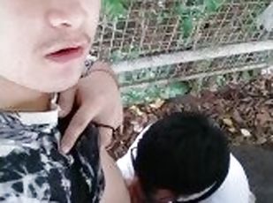 DALAWANG KABATAAN NA PINOY NAG TSUPAAN SA TABI NG KALSADA  PINOY OUTDOOR SUCK