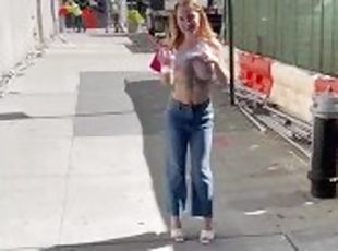 Flashing publicly in NYC !!