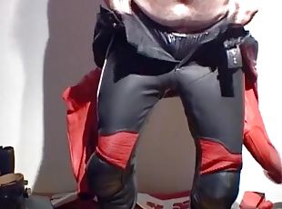 In my fetish outfit with cumshot