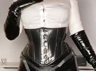 PVC Mistress with strapon