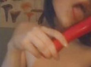 Deep Throating Dildo & Pounding into my Pussy