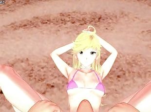 Panty Anarchy Gives You a Footjob At The Beach! Panty and Stocking With Garterbelt Feet POV