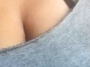 Topless Sweatshirt Tease