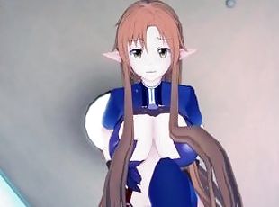 Yuuki Asuna Sword Art Online Feet Hentai POV