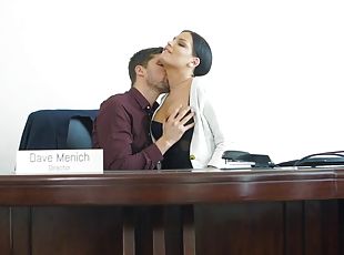 Yummy secretary seduces his boss into the wildest fuck ever