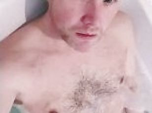 Jerking off in the bath tub...