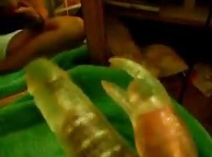 Watch this hot video of a horny chick fucking dildo