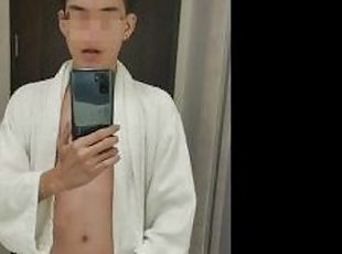 Jakol sa Banyo ng Hotel - Hotel Restroom Jerk off