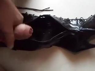 masturbation, amateur, ejaculation-sur-le-corps, gay, ejaculation, solo, bottes