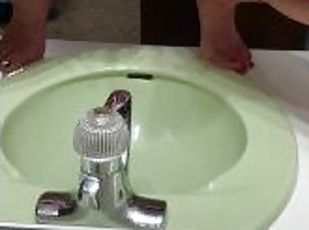 Pissing in the sink