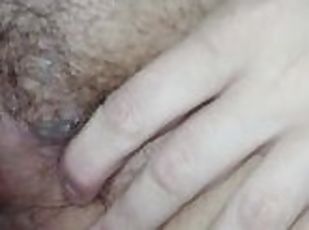 Quick cumshot on bbw pussy