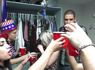 College party turns into an orgy with Nicole Bexley and her friends