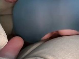 SPREADING MY CHEEKS AFTER RIDING HUGE DILDO