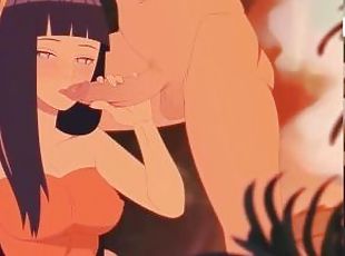 Horny Naruto uses clones and fucks Hinata