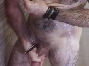 ???? HORNY GUY JERKING OFF IN THE SHOWER ???? Spanish Tattooed Guy Solo Male Moaning