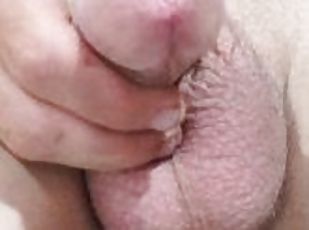 Masturbation session, pee play, cum shot