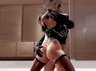 3D Compilation: Nier Automata 2B Commander Anal Fuck Dick Ride Fucked From Behind Uncensored Hentai