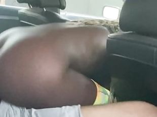 POV Fucking thick Ebony in the backseat