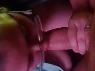 Milf sucking my hard cock