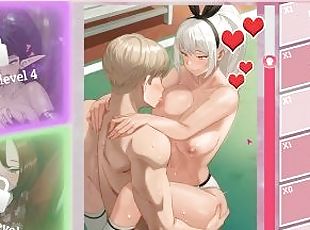 Yogurt! - Sex on the beach, fucking a cute hot big breasts white hair hentai