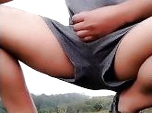 asyano, dyakol-masturbation, sa-labas, publiko, baguhan, matanda, bakla, libog, solo, titi