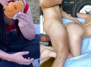 PRIMERA CITA empieza con un PICNIC ROMÁNTICO y termina en SEXO SALVAJE y CORRIDA DENTRO (real)