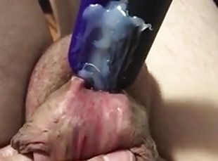 Subincision masturbation with my mans toy