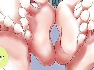 - The Final. Hinanawi Tenshi and Nishikigi Chisato tortures you - *Part:1/4* (Feet worship, Moaning,