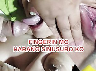 FINGERIN MOKO PARANG AWA MONA, HABANG SUBO KO TITI MO