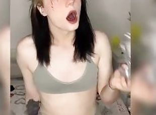 gros-nichons, masturbation, transsexuelle, amateur, fellation, énorme-bite, jouet, horny, gode, solo