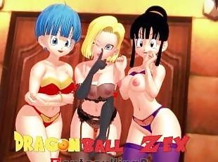 Dragon Ball Zex  Part 1  Bulma rabbit costume and gohan and 18 are close  Full movie on Patreon