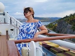 Huge Titted Mistress Thursday step Mommy on a crusie ship between filming new Content in her Cabin