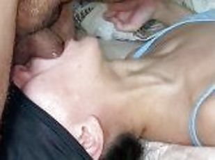 Indian Step dad fucks stepdaughter deep throat gagging real amateur homemade